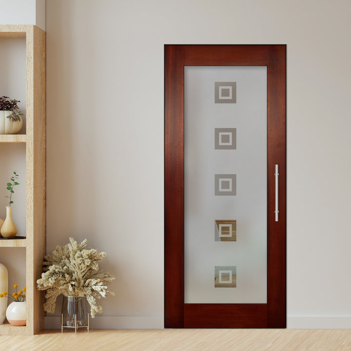 Self Closing Pivot Wooden Glass Door Pwgd - 0828 - DoorDiscounter