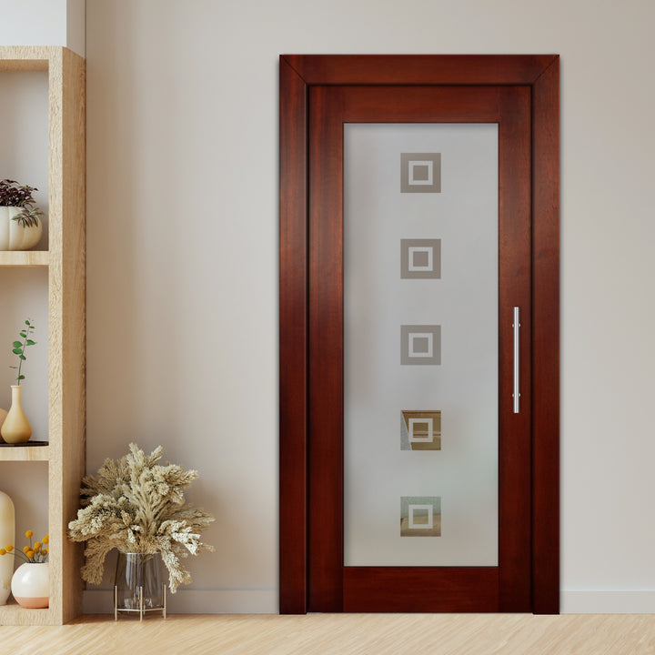 Self Closing Pivot Wooden Glass Door Pwgd - 0828 - DoorDiscounter
