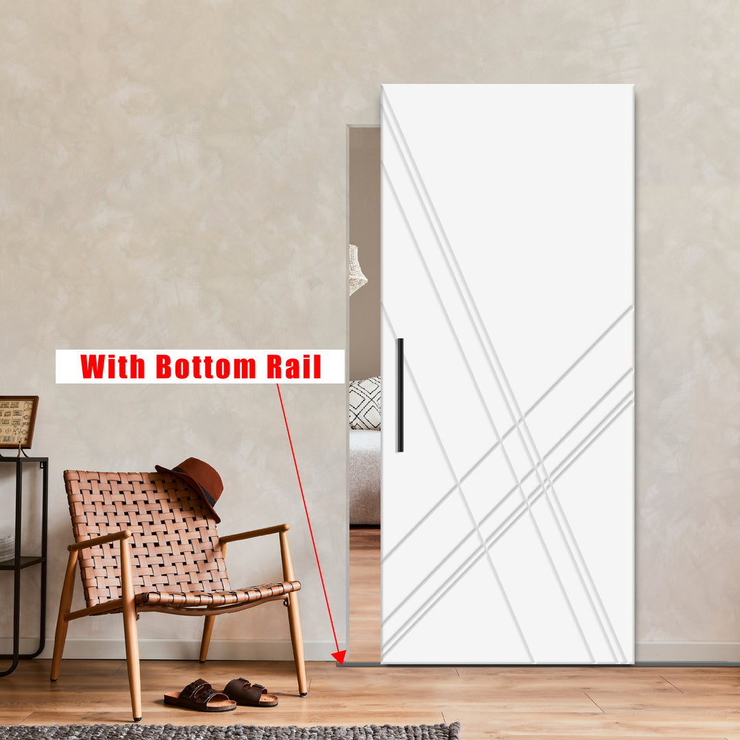 Flush Sliding Barn Door Hidden / Invisible Hardware FHID -1151 - DoorDiscounter