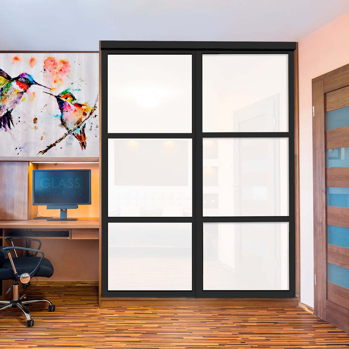 CLOSET DOOR WITH PAINTED GLASS CPG2 - 1771 - DoorDiscounter