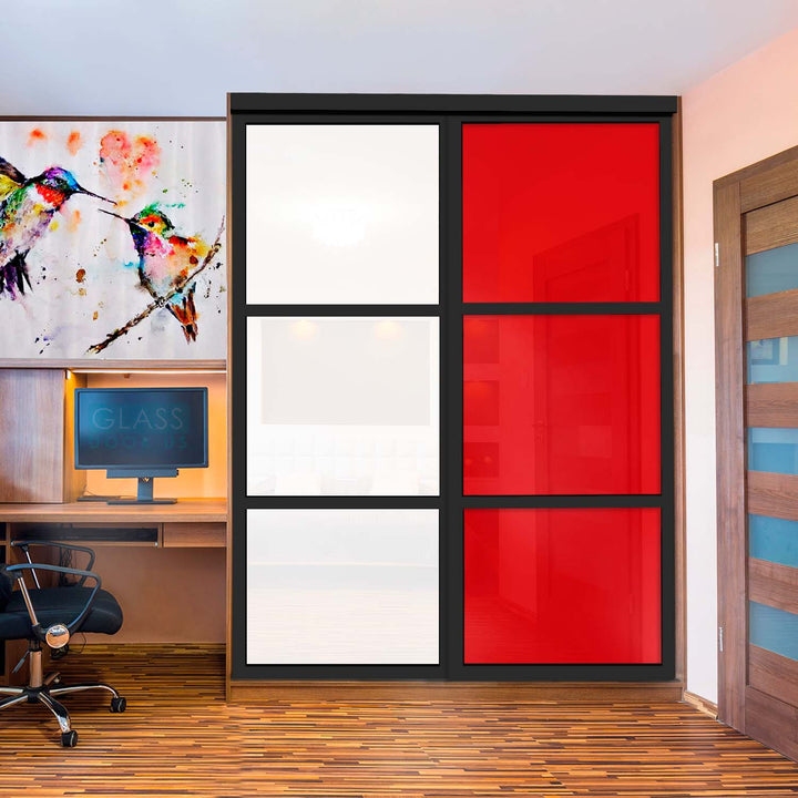 CLOSET DOOR WITH PAINTED GLASS CPG2 - 1771 - DoorDiscounter