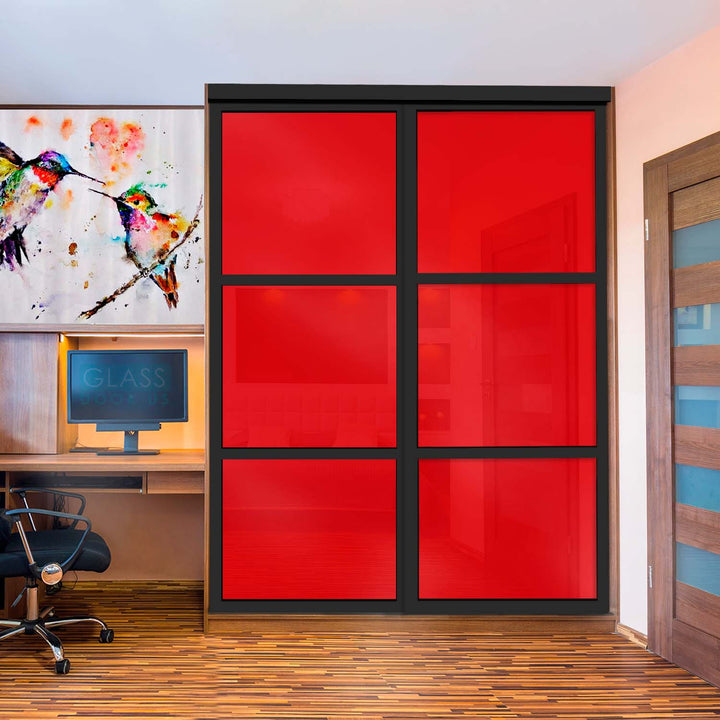 CLOSET DOOR WITH PAINTED GLASS CPG2 - 1791 - DoorDiscounter