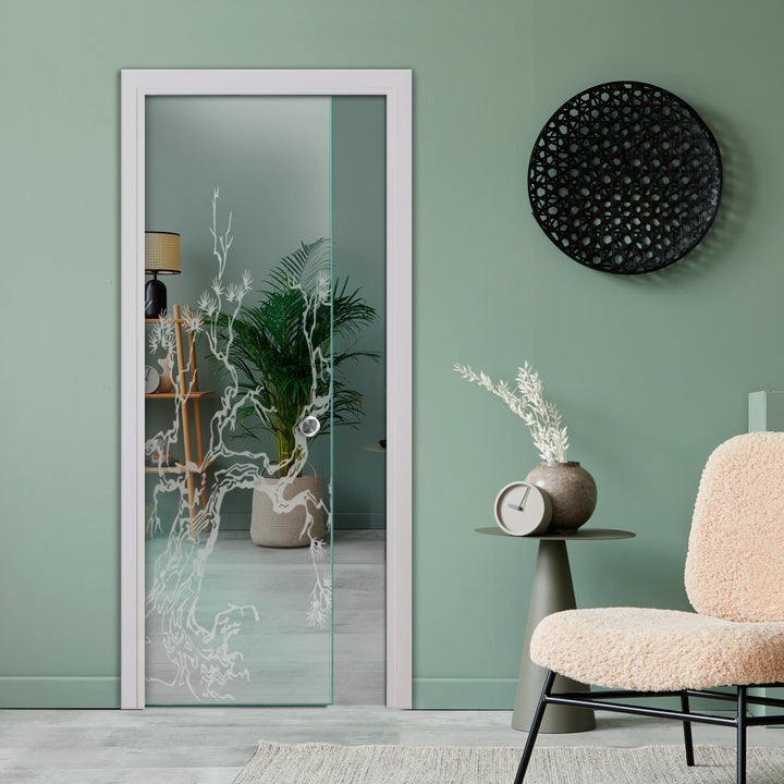 Sliding Pocket Glass Door With Track System Spts - 0422