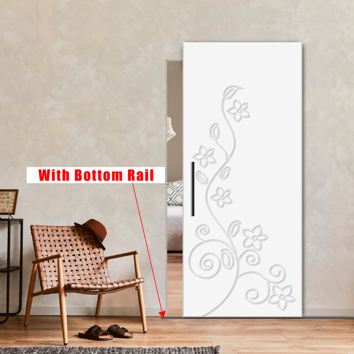 Flush Sliding Barn Door Hidden / Invisible Hardware FHID - 1016 - DoorDiscounter