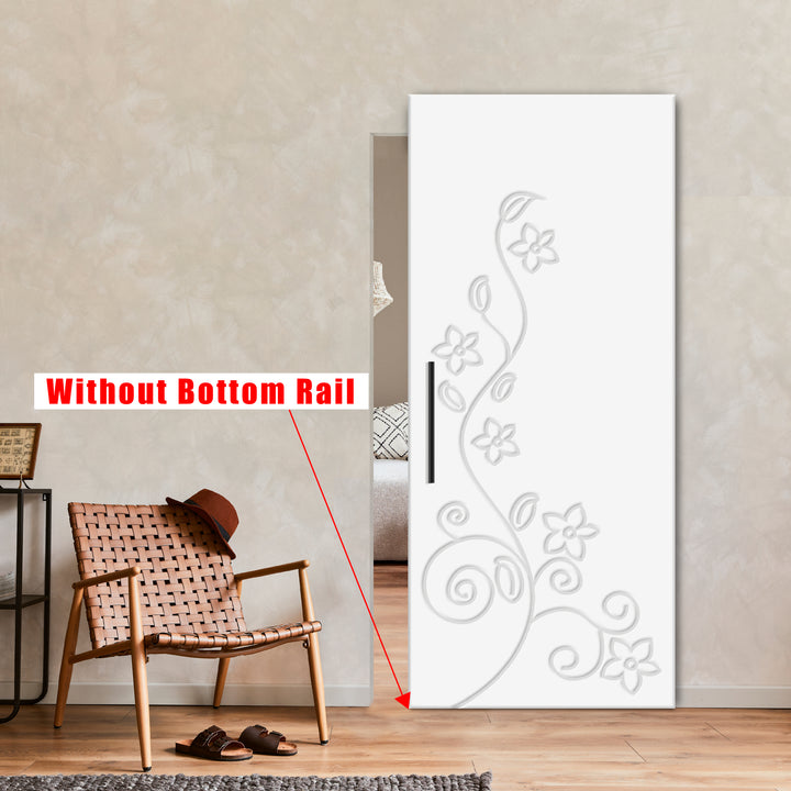Flush Sliding Barn Door Hidden / Invisible Hardware FHID - 1016 - DoorDiscounter