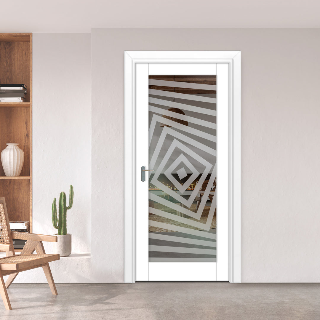 INTERIOR DOOR WITH FROSTED GLASS PANEL IDGP - 0086 - DoorDiscounter