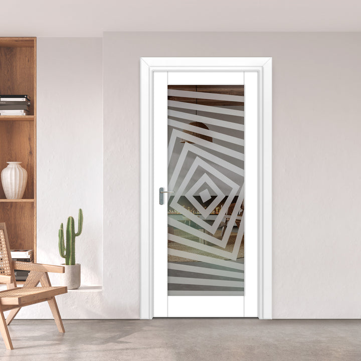 INTERIOR DOOR WITH FROSTED GLASS PANEL IDGP - 0086 - DoorDiscounter