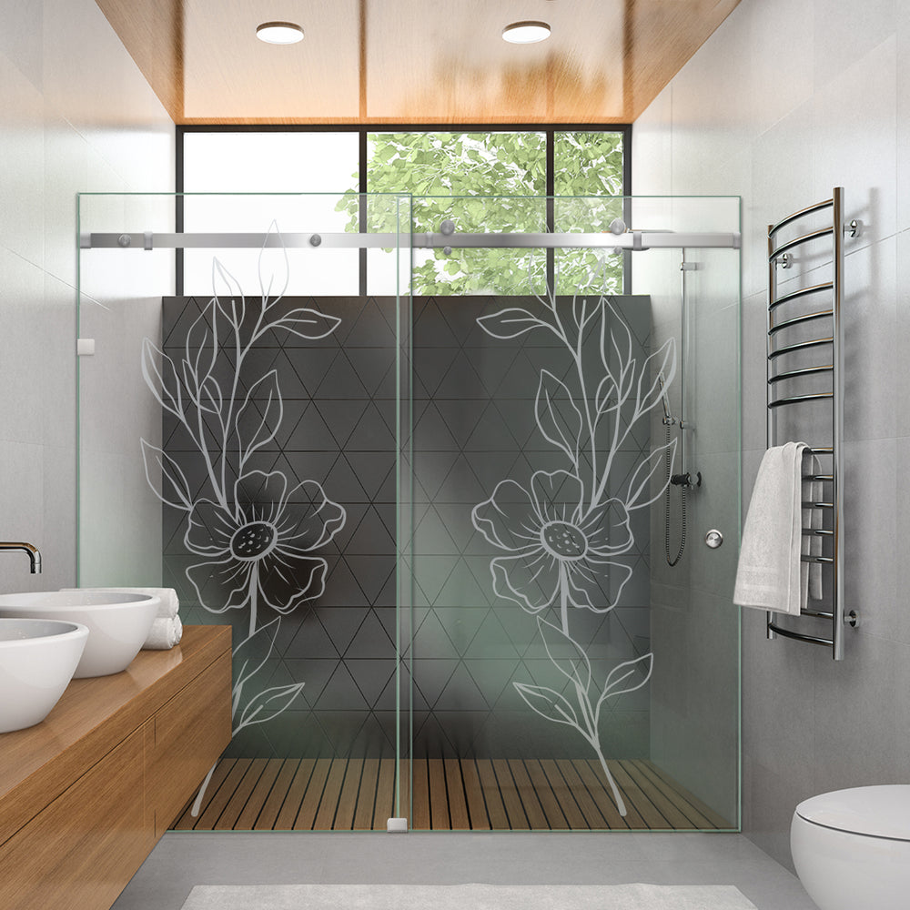 SHOWER GLASS SLIDING DOORS SGSD - 2817 - DoorDiscounter