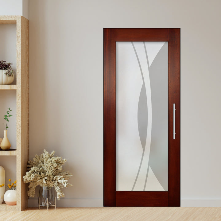 Self Closing Pivot Wooden Glass Door Pwgd - 0830 - DoorDiscounter