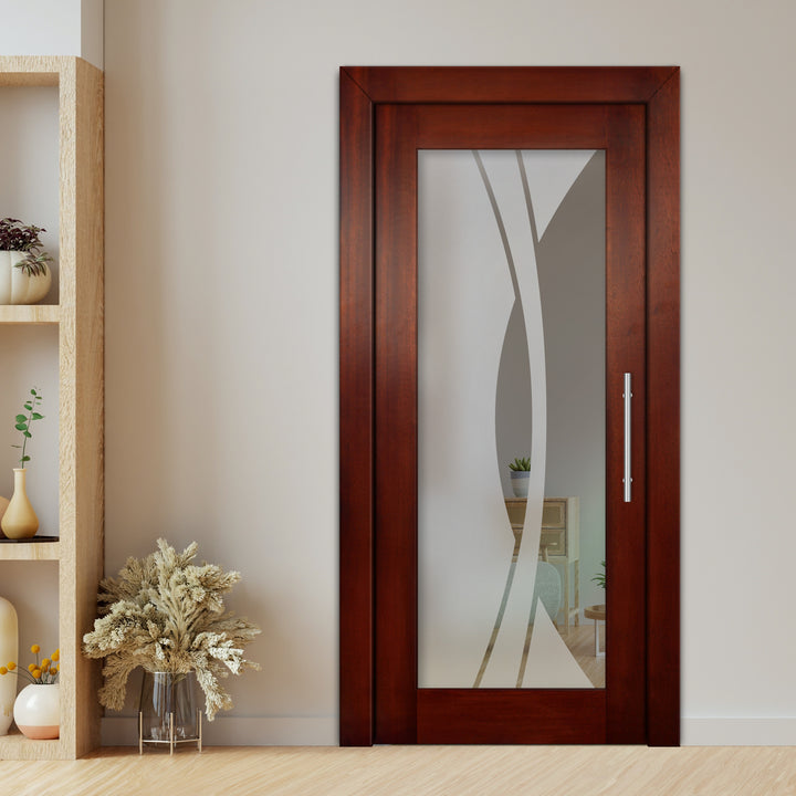 Self Closing Pivot Wooden Glass Door Pwgd - 0830 - DoorDiscounter