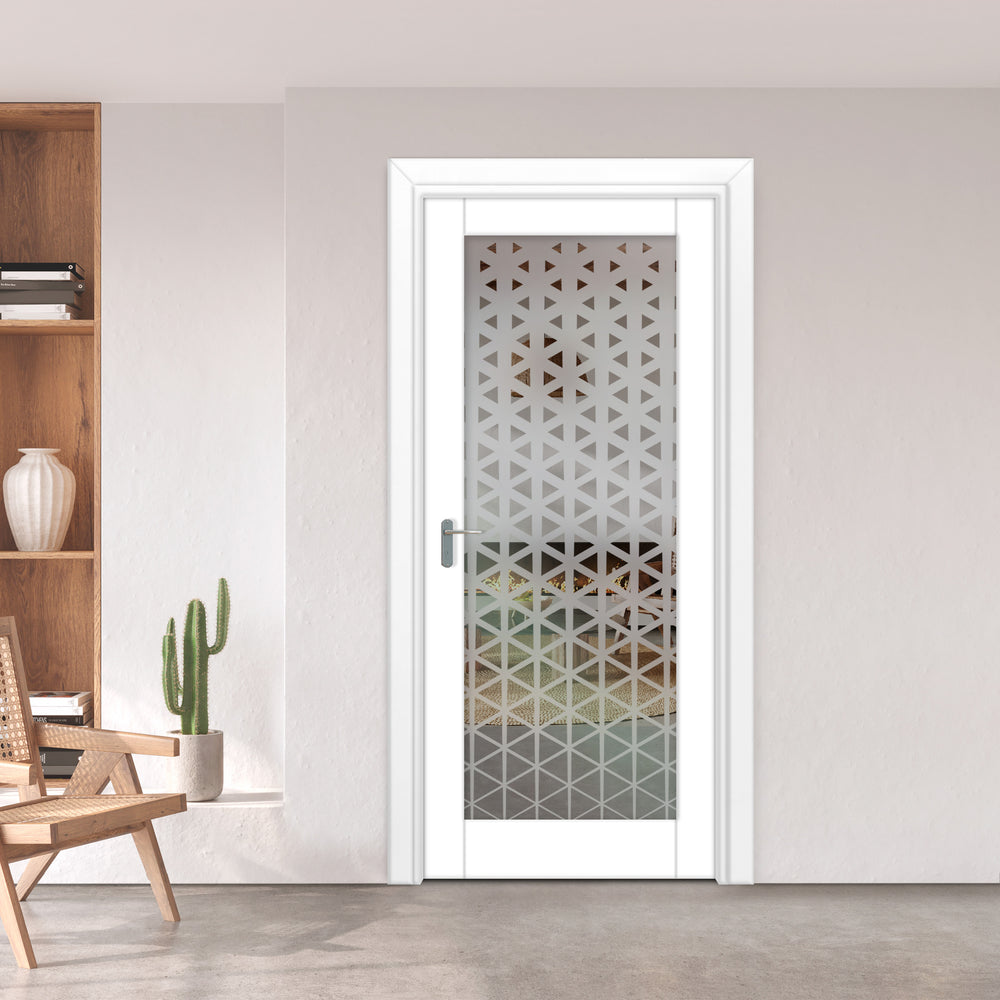 INTERIOR DOOR WITH FROSTED GLASS PANEL IDGP -0220 - DoorDiscounter