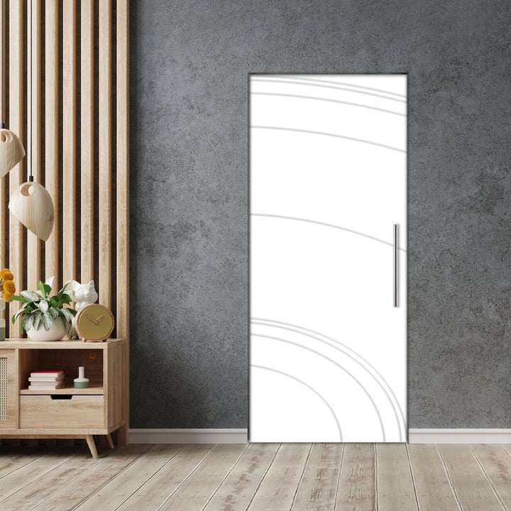 Self Closing Pivot Door with CNC Engraving Design PMR1 - 0605 - DoorDiscounter