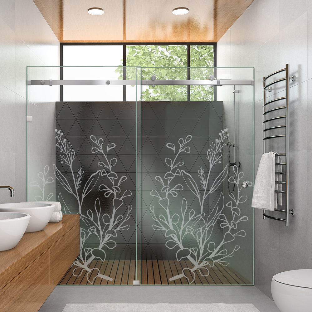 SHOWER GLASS SLIDING DOORS SGSD - 2818 - DoorDiscounter