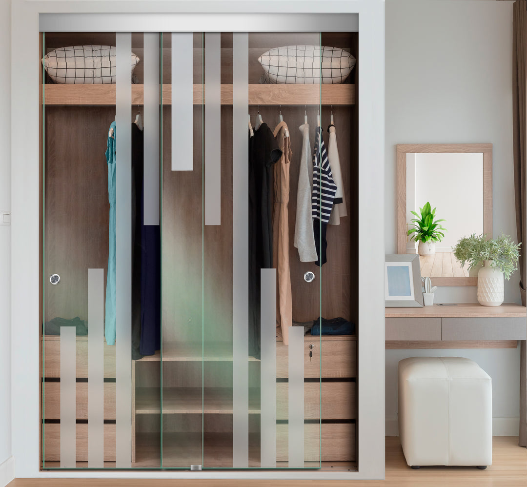 FRAMELESS CLOSET GLASS SLIDING BYPASS DOOR FSGD - 3510 - DoorDiscounter