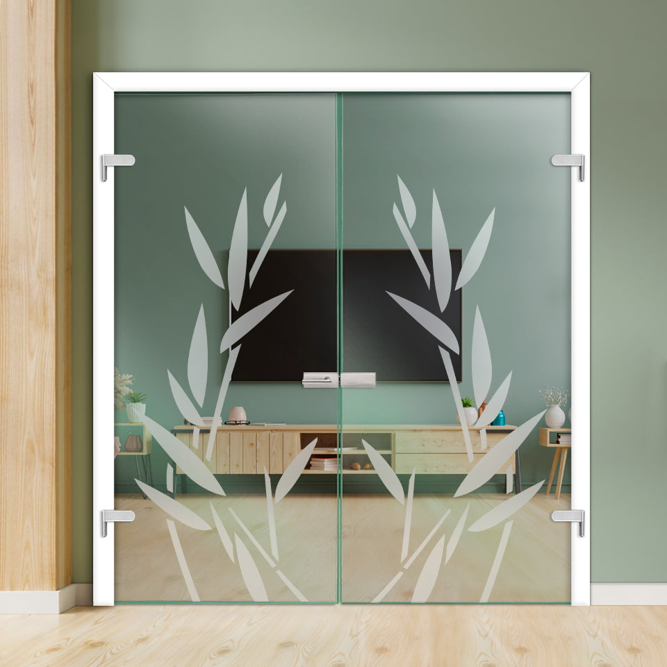 Double Hinged Glass Door  DHDG - 3443 - DoorDiscounter