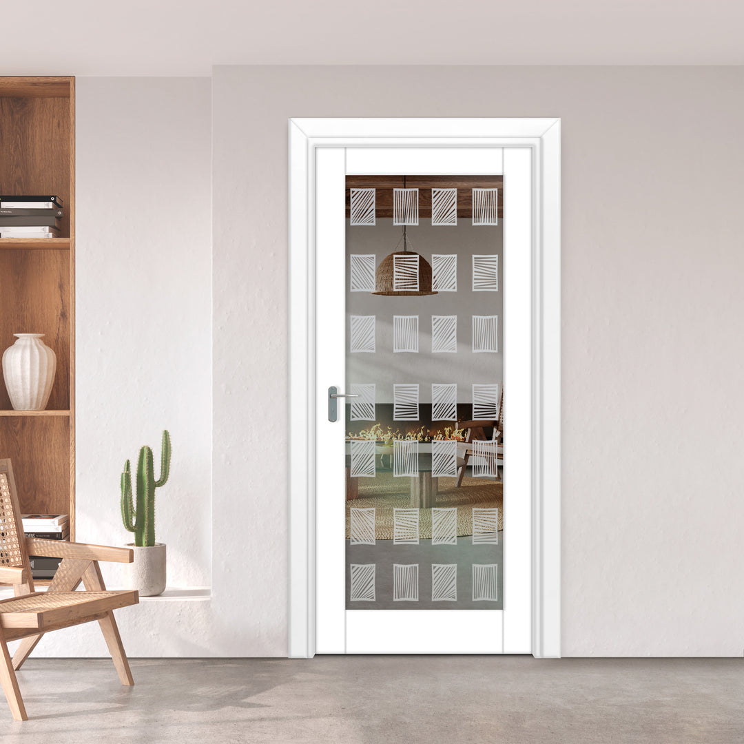 INTERIOR DOOR WITH FROSTED GLASS PANEL IDGP - 2701 - DoorDiscounter