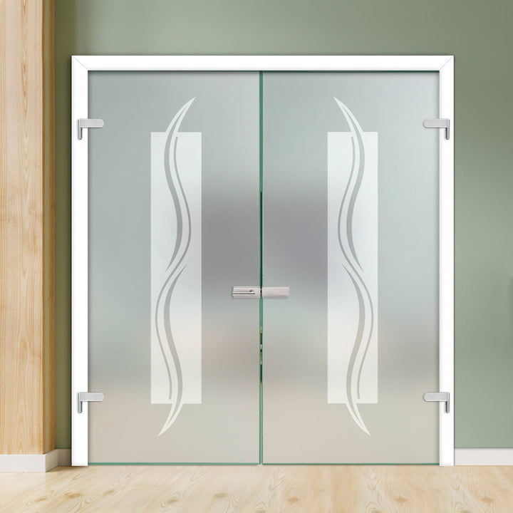 Double Hinged Glass Door  DHDG - 3444 - DoorDiscounter