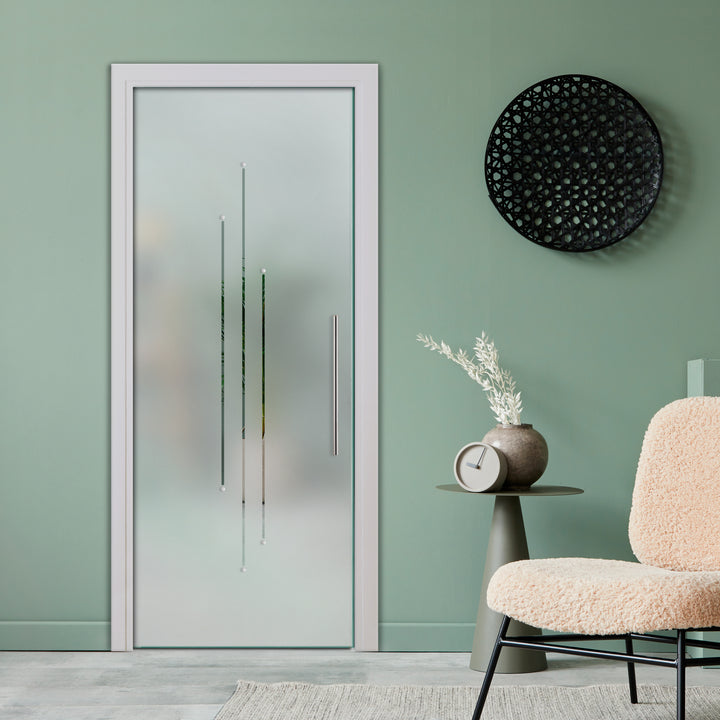 SLIDING POCKET GLASS DOOR WITH TRACK SYSTEM SPTS - 2549 - DoorDiscounter