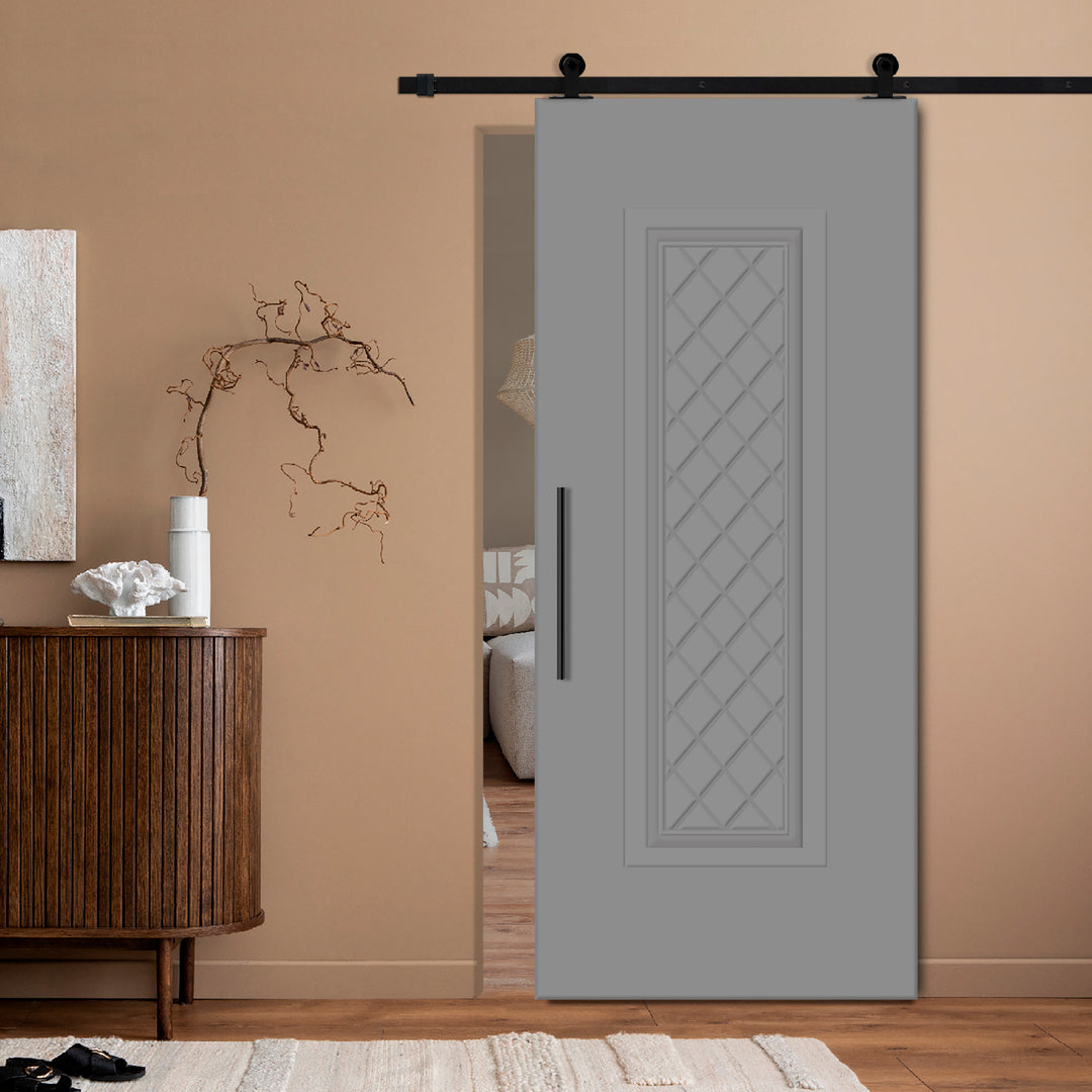 Modern Interior Flush Sliding Barn Door with CNC Router Design MICD - 1165 - DoorDiscounter
