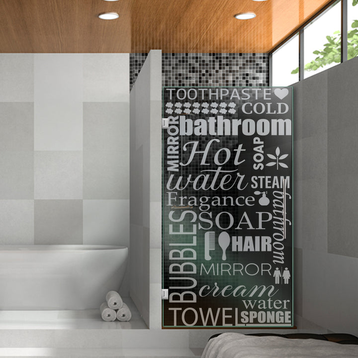 Frameless Shower Glass Door FGDS -0278 - DoorDiscounter
