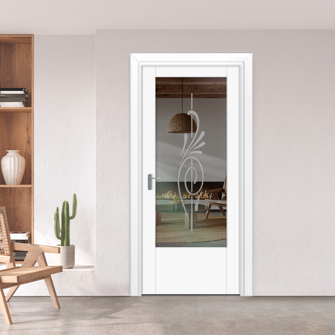 INTERIOR DOOR WITH FROSTED GLASS PANEL IDGP -0230 - DoorDiscounter