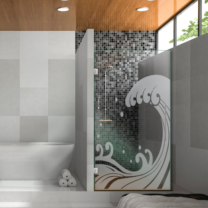 Frameless Shower Glass Door FGDS - 2869 - DoorDiscounter
