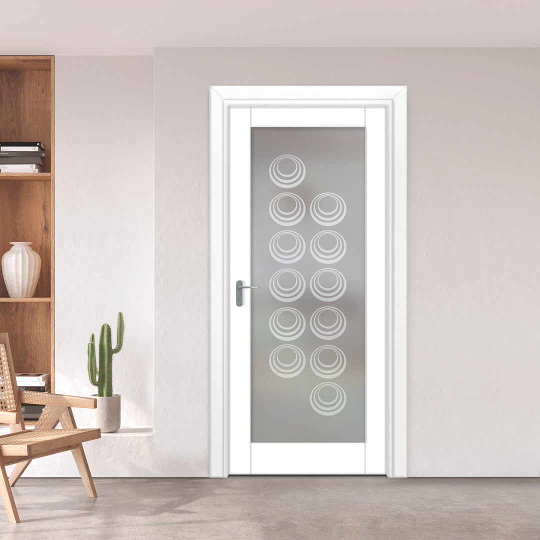 INTERIOR DOOR WITH FROSTED GLASS PANEL IDGP -0238 - DoorDiscounter