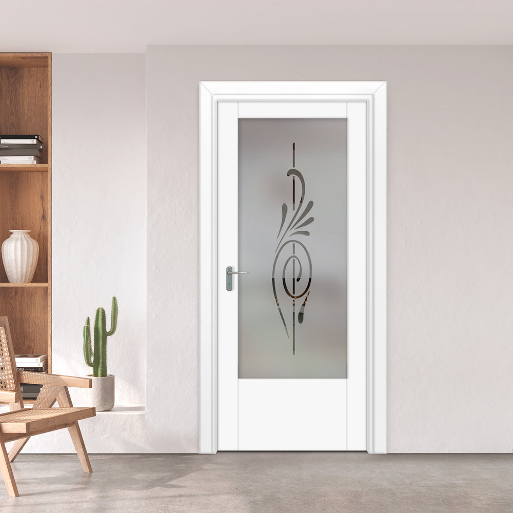 INTERIOR DOOR WITH FROSTED GLASS PANEL IDGP -0230 - DoorDiscounter