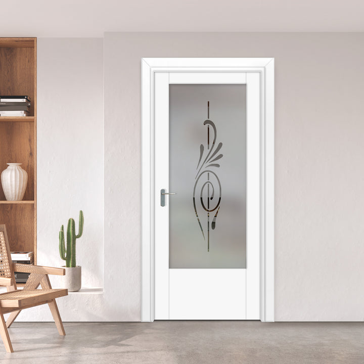 INTERIOR DOOR WITH FROSTED GLASS PANEL IDGP -0230 - DoorDiscounter
