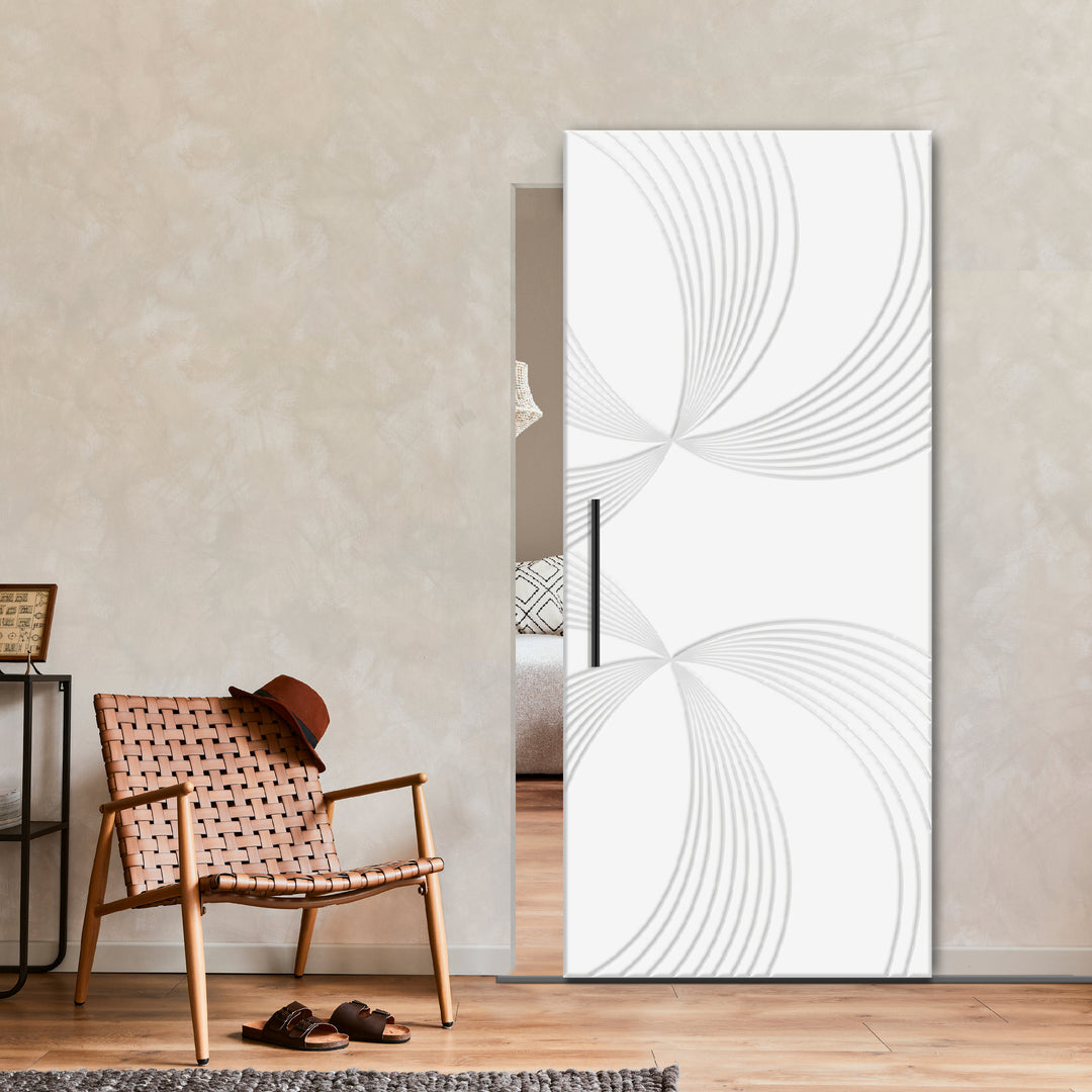 Flush Sliding Barn Door Hidden / Invisible Hardware FHID  - 1074 - DoorDiscounter