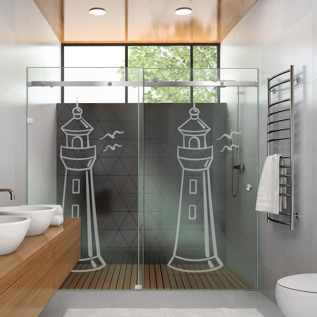SHOWER GLASS SLIDING DOORS SGSD - 2826 - DoorDiscounter