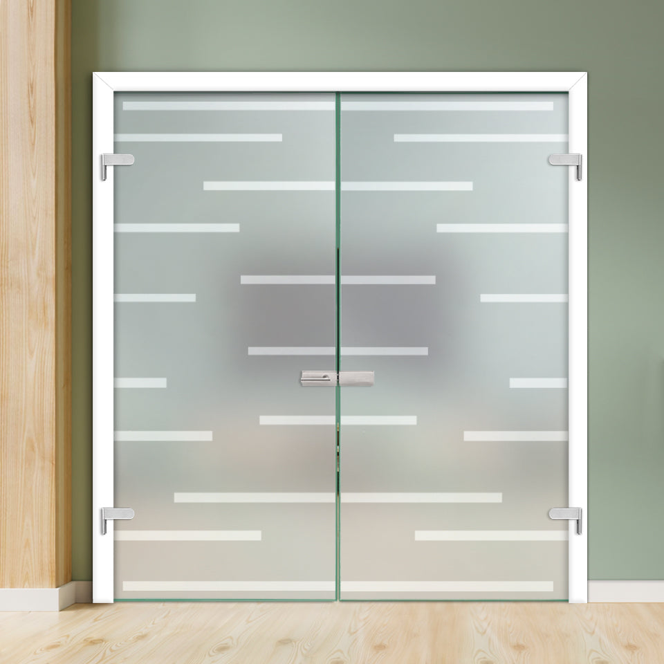 Double Hinged Glass Door  DHDG - 3462 - DoorDiscounter