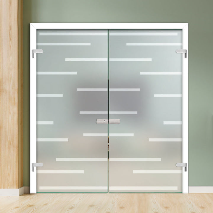 Double Hinged Glass Door  DHDG - 3462 - DoorDiscounter