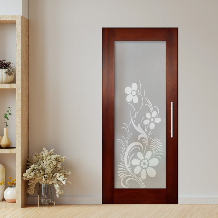 Self Closing Pivot Wooden Glass Door Pwgd - 0385 - DoorDiscounter