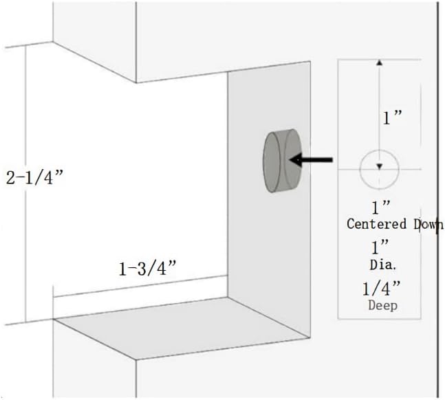 Privacy Pocket, Sliding, Closet Door Lock Pull - DoorDiscounter