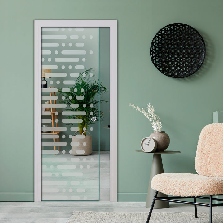 Sliding Pocket Glass Door with Track System SPTS- 2536 - DoorDiscounter