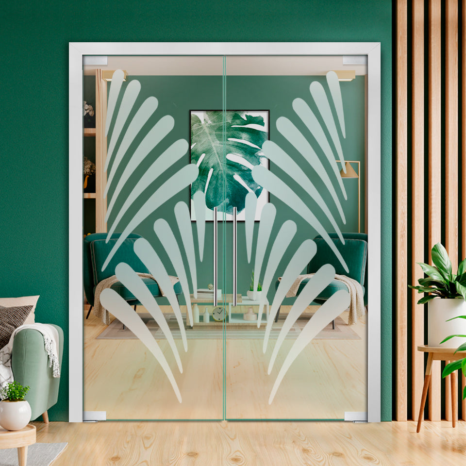 Frameless Double Pivot Glass Door with Self Closing Pivot Hinges FDPG - 2290 - DoorDiscounter
