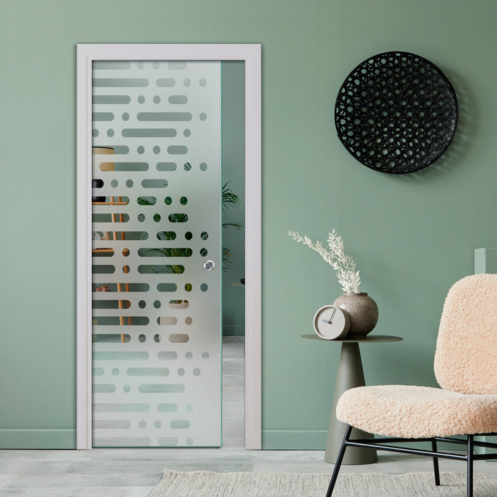 Sliding Pocket Glass Door with Track System SPTS- 2536 - DoorDiscounter