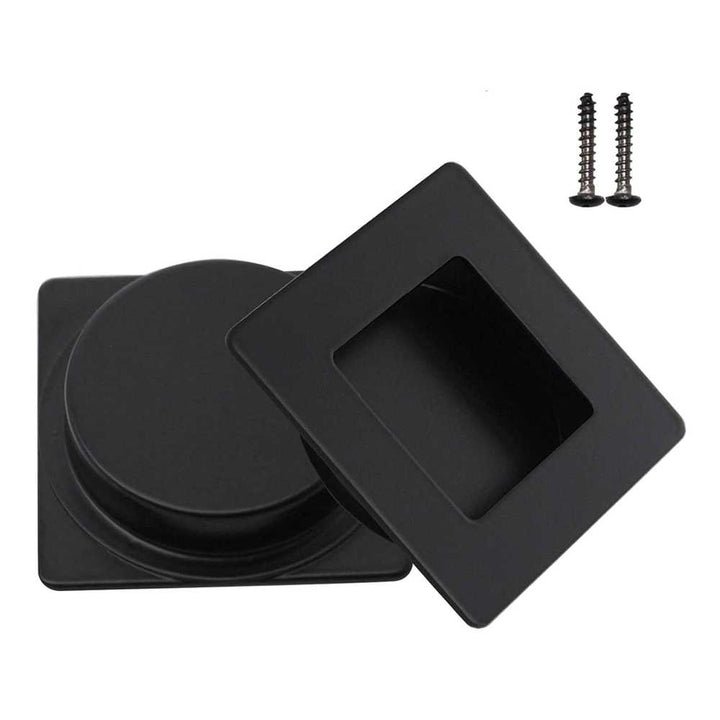 Pull Flush Door Handle Modern Black Steel Drawer Door Pulls KNJB - 3134 - DoorDiscounter