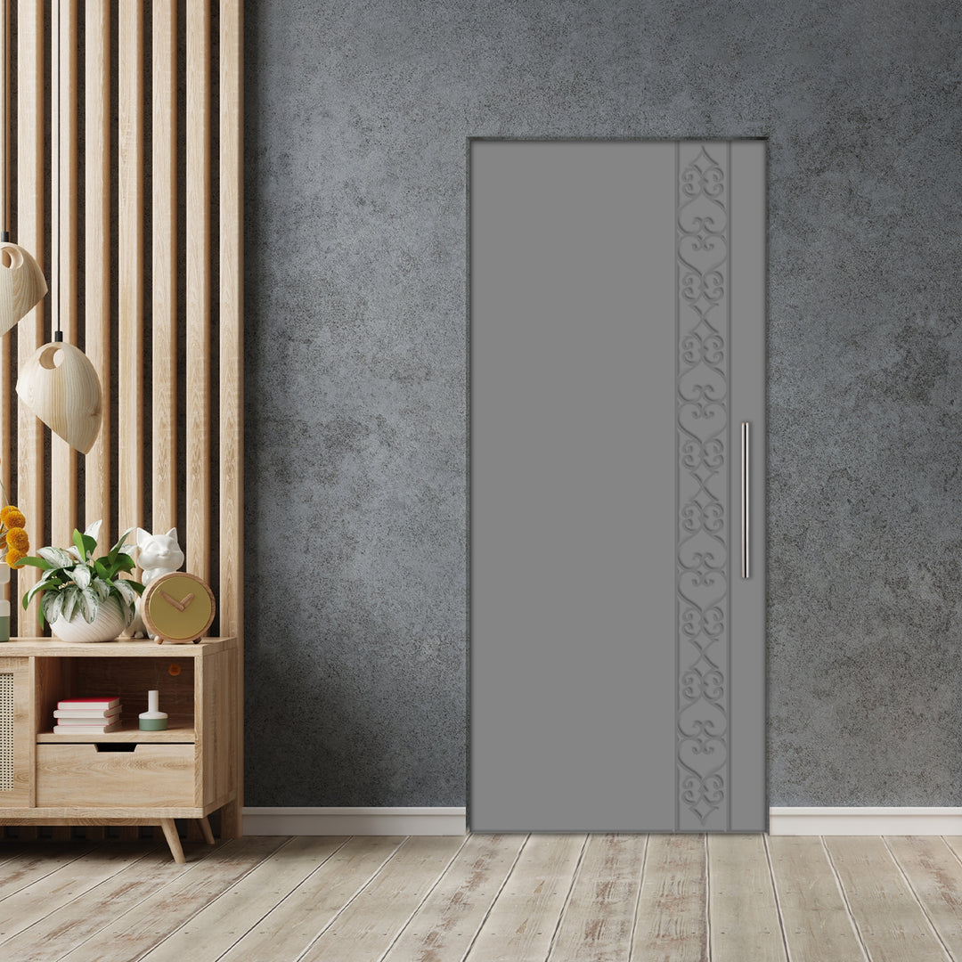 Self Closing Pivot Door with CNC Engraving Design PMR1 - 0614 - DoorDiscounter