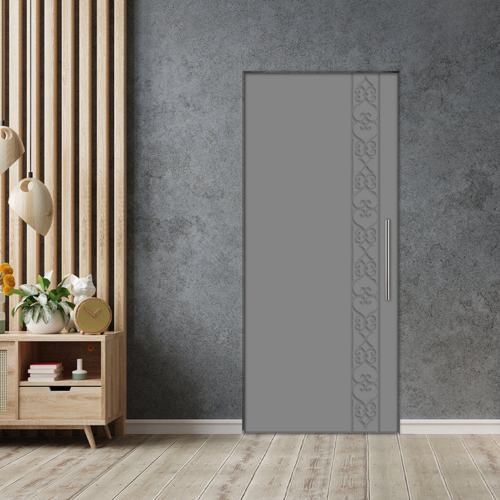 Self Closing Pivot Door with CNC Engraving Design PMR1 - 0614 - DoorDiscounter