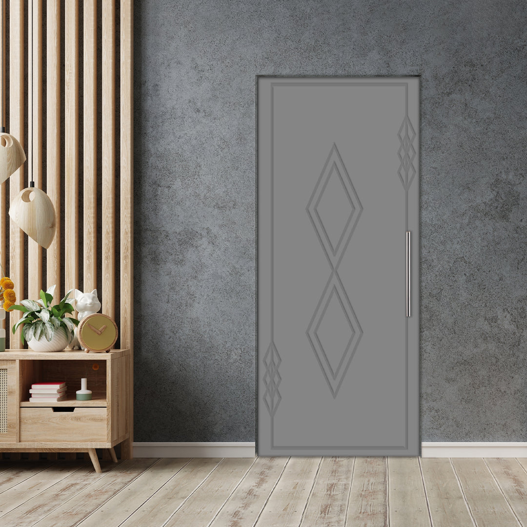 Self Closing Pivot Door with CNC Engraving Design PMR1 - 0615 - DoorDiscounter