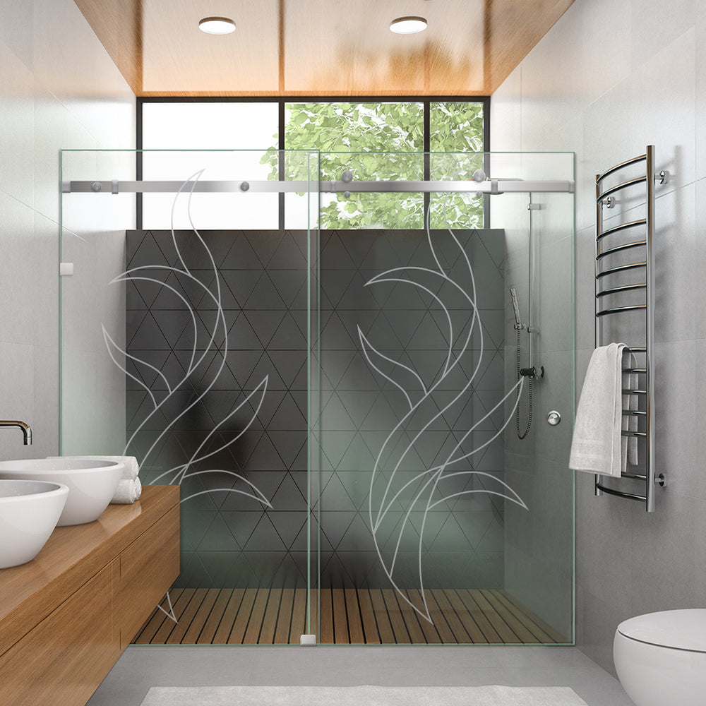 SHOWER GLASS SLIDING DOORS SGSD - 2830 - DoorDiscounter