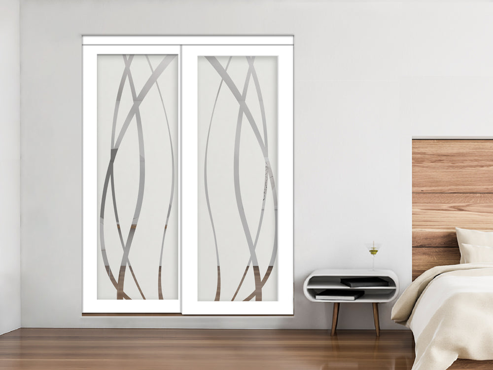 MIRROR EFFECT BYPASS CLOSET DOOR MECD - 2245 - DoorDiscounter