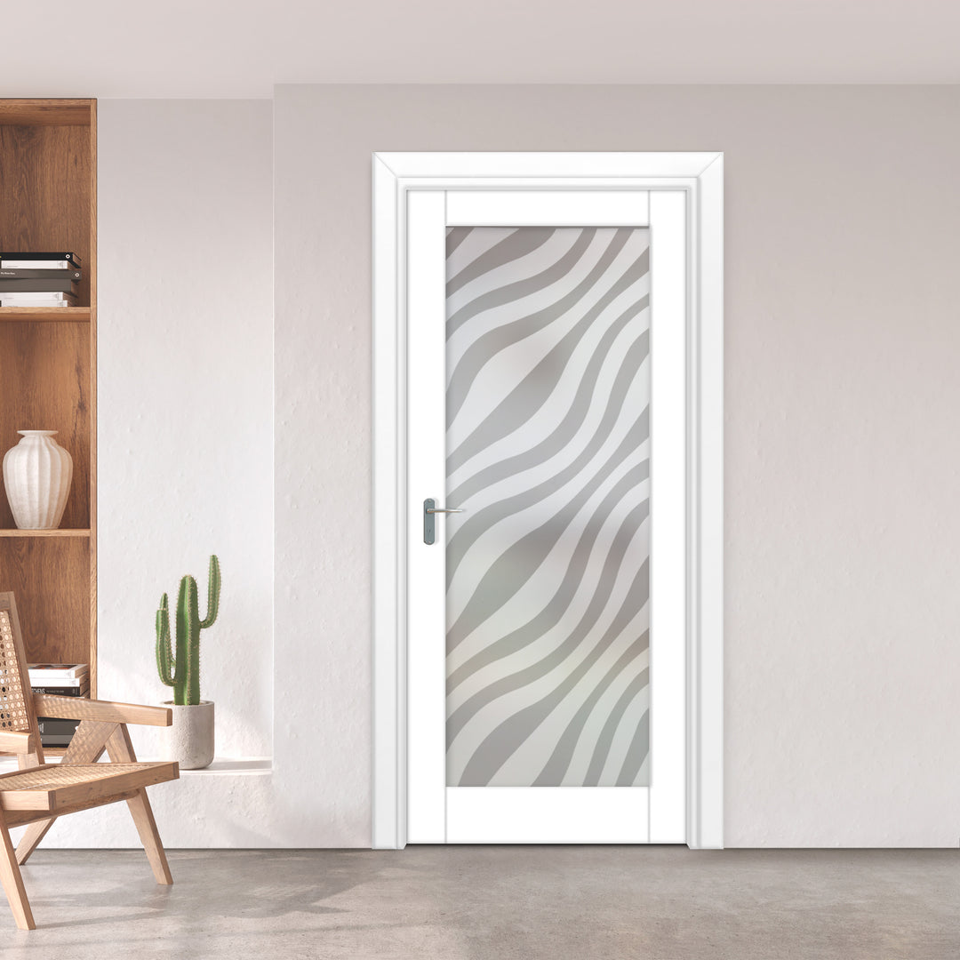 INTERIOR DOOR WITH FROSTED GLASS PANEL IDGP - 2691 - DoorDiscounter