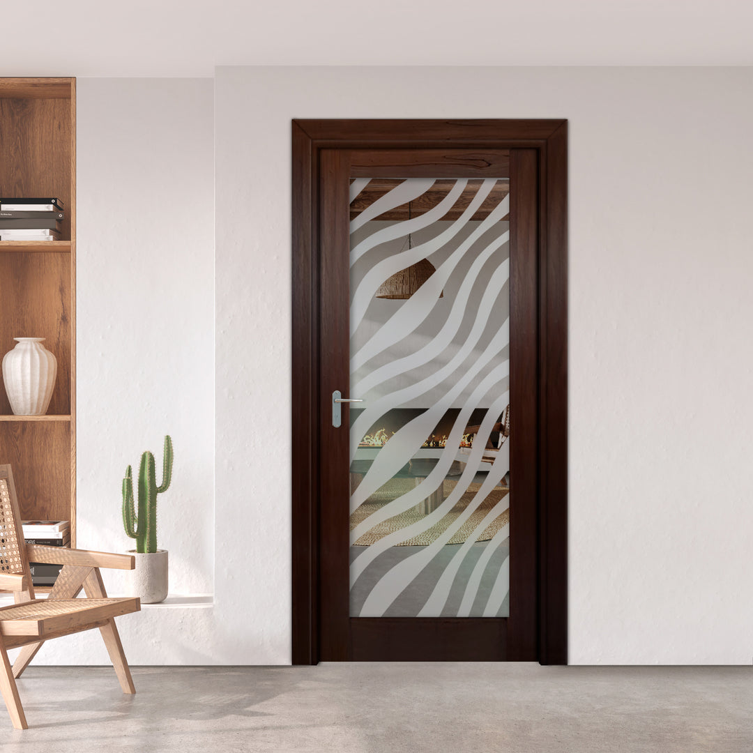INTERIOR DOOR WITH FROSTED GLASS PANEL IDGP - 2691 - DoorDiscounter