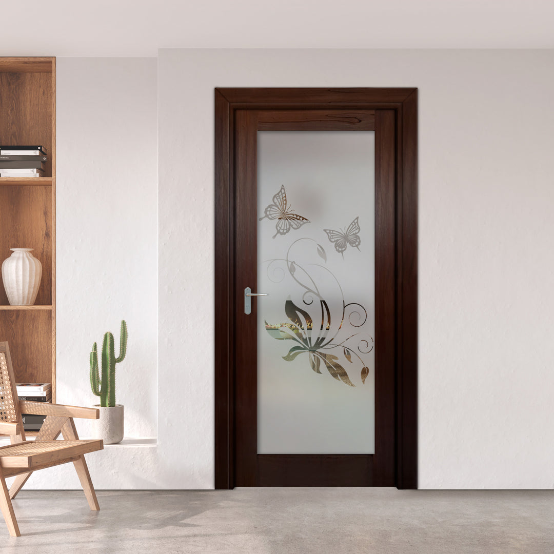 INTERIOR DOOR WITH FROSTED GLASS PANEL IDGP - 2690 - DoorDiscounter