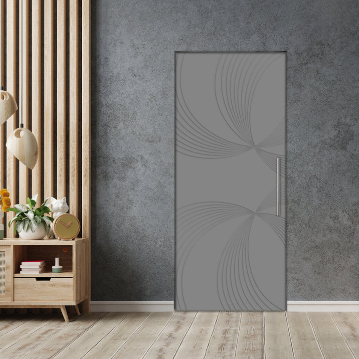 Self Closing Pivot Door with CNC Engraving Design PMR1 - 0617 - DoorDiscounter