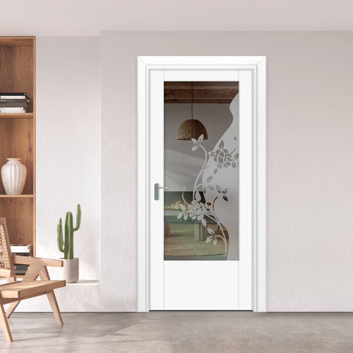 INTERIOR DOOR WITH FROSTED GLASS PANEL IDGP -0231 - DoorDiscounter