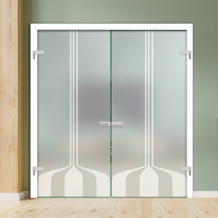 Double Hinged Glass Door  DHDG - 3804 - DoorDiscounter
